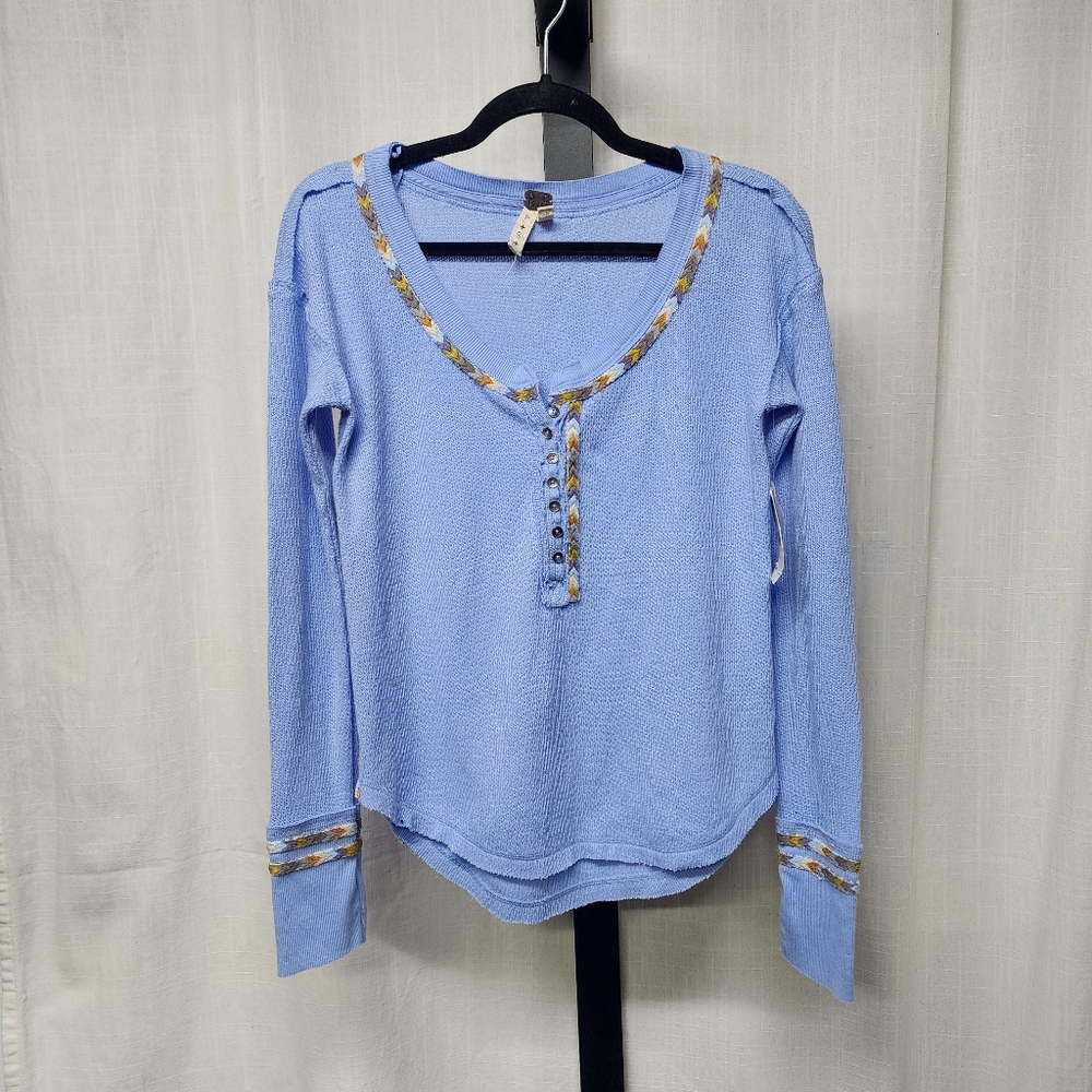 NWT We The Free Thermal Henley Top